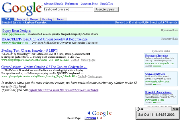 google año 2003