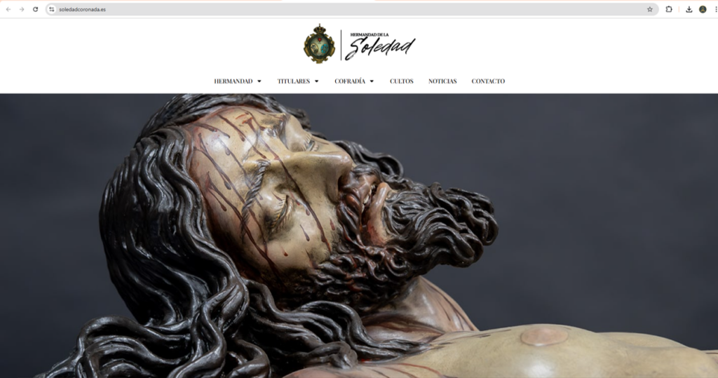 Diseño Web Hermandad de la Soledad