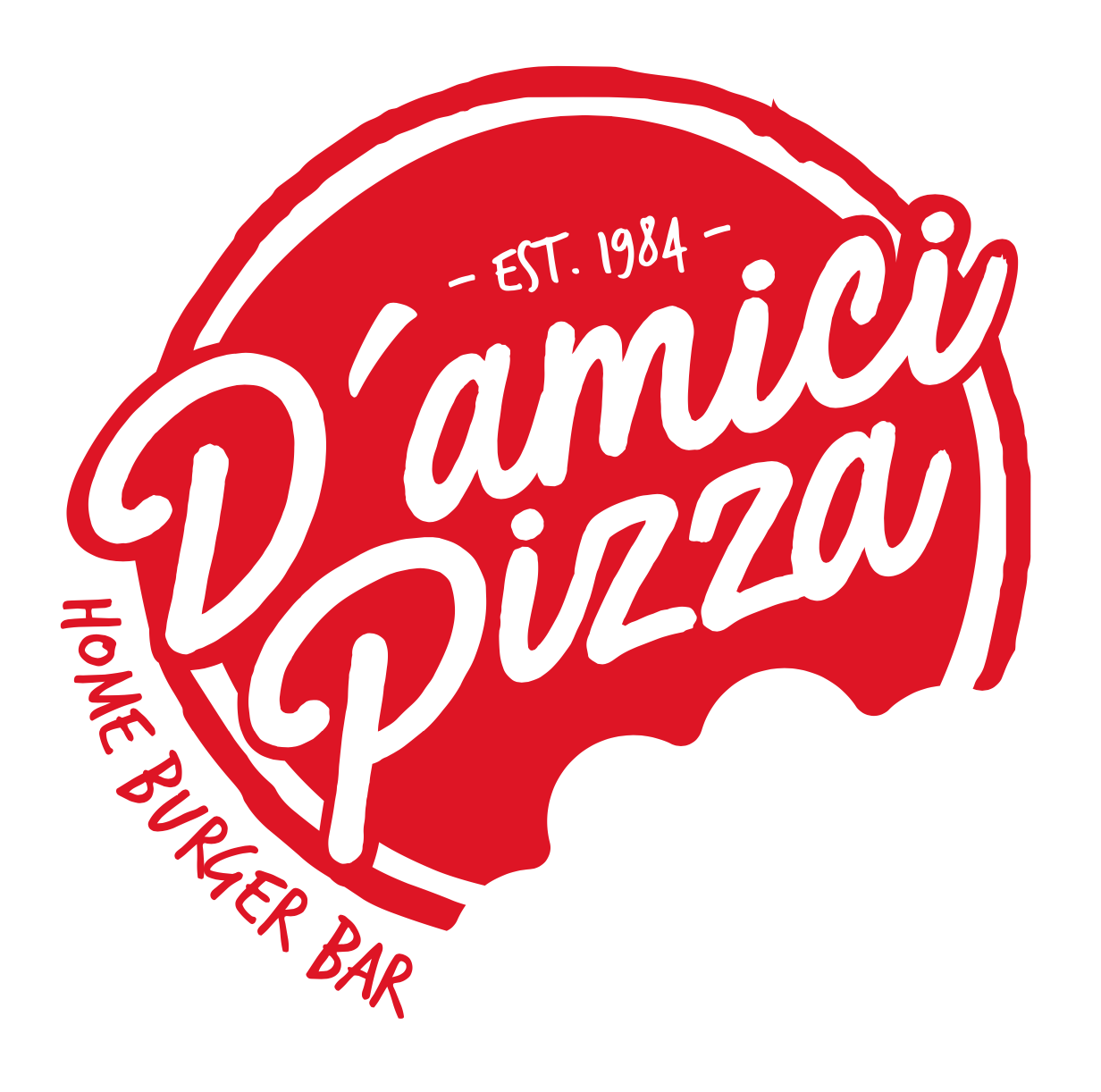 Diseño de marca para D’amici Pizza