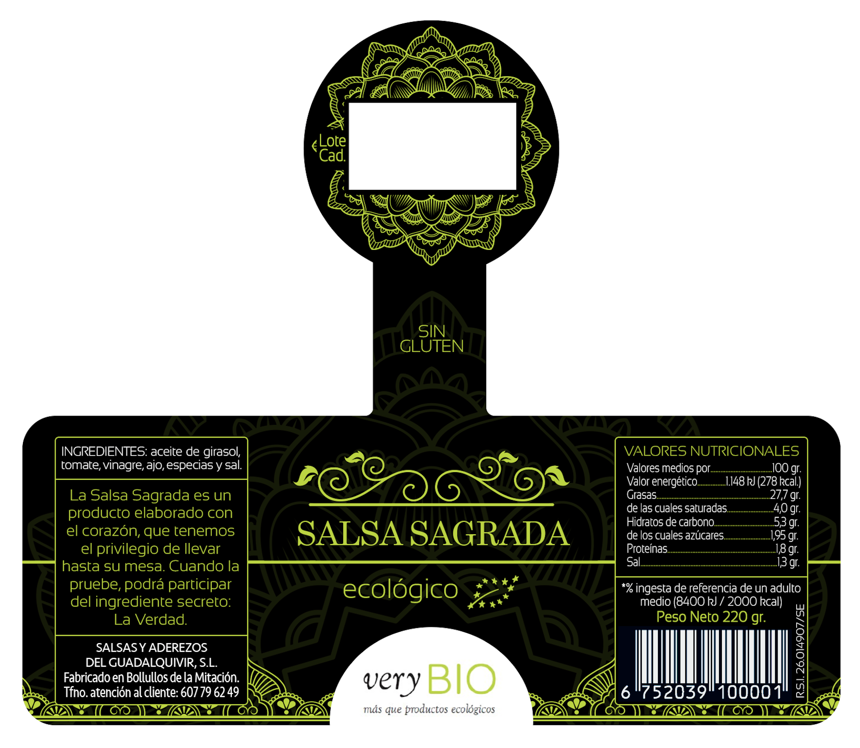 Diseño de marca para Salsa Sagrada